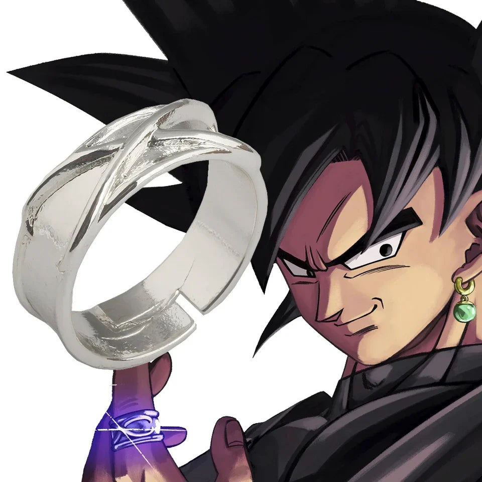Anillo Negro de Plata de Goku Black ajustable