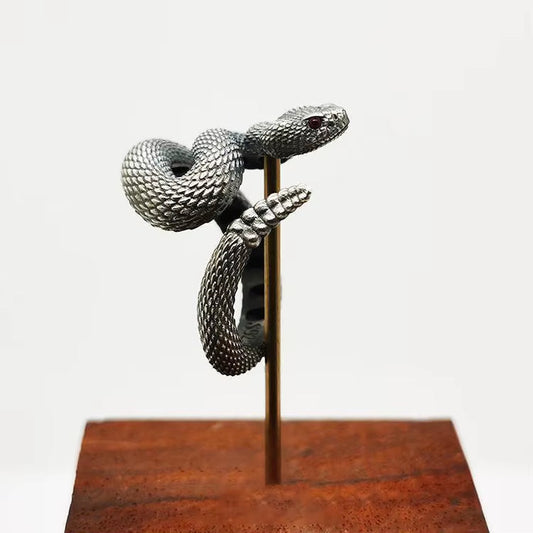 ANILLO SERPIENTE CASCABEL AJUSTABLE