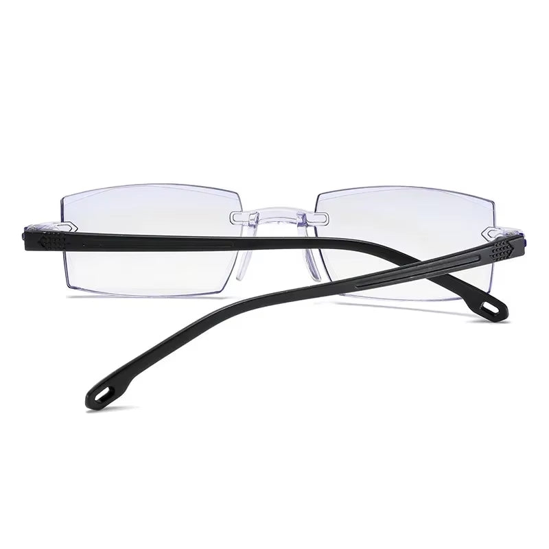 LENTES TRANSPARENTE BIFOCAL DE PLASTICO TR90 2x1