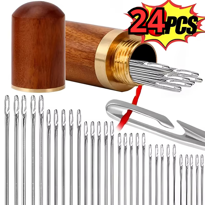 Agujas autoenhebrables, paquete de 24 unidades