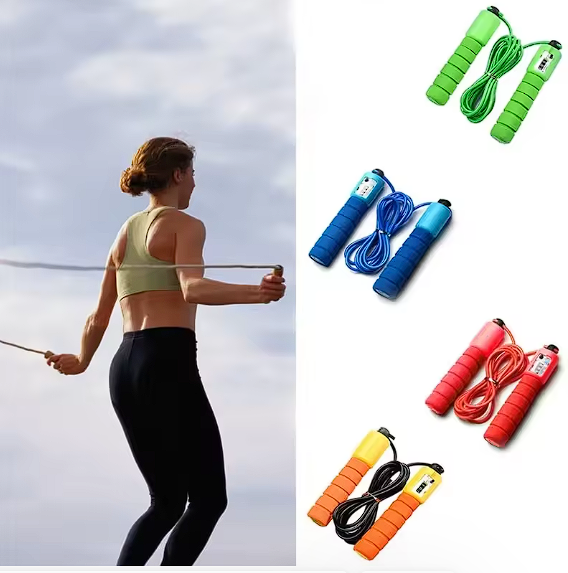 Cuerda para saltar profesional con contador electrónico