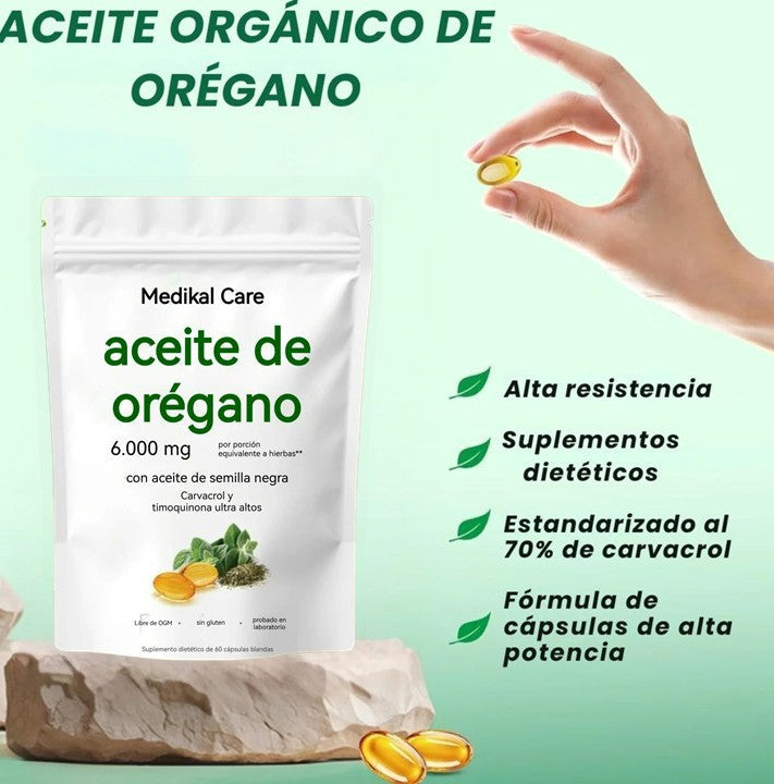Natural Oregano Oil + Black Seed Capsules 180 capsules