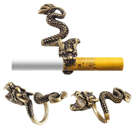 🐉 Dragon Ring Cigarette Holder 🚬 adjustable