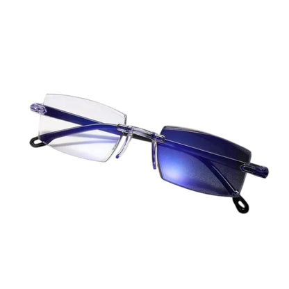 LENTES TRANSPARENTE BIFOCAL DE PLASTICO TR90 2x1