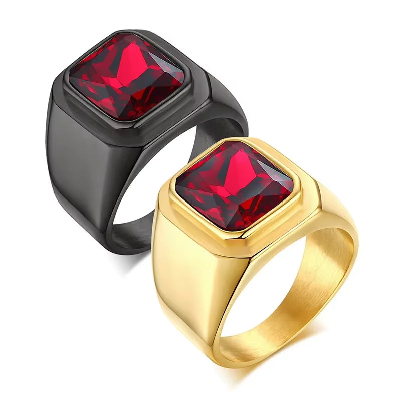 💎 Polished Gemstone Ring