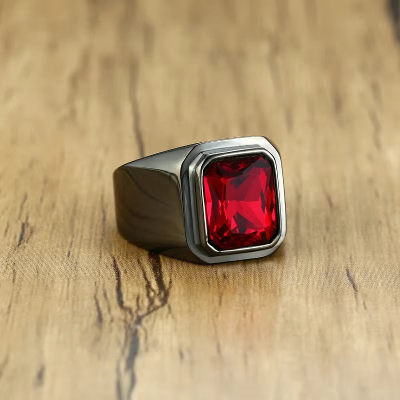 💎 Polished Gemstone Ring