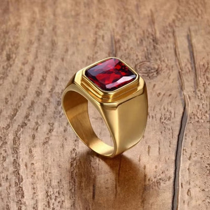 💎 Polished Gemstone Ring