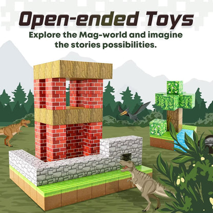 Bloques magnéticos Minecraft 100piezas