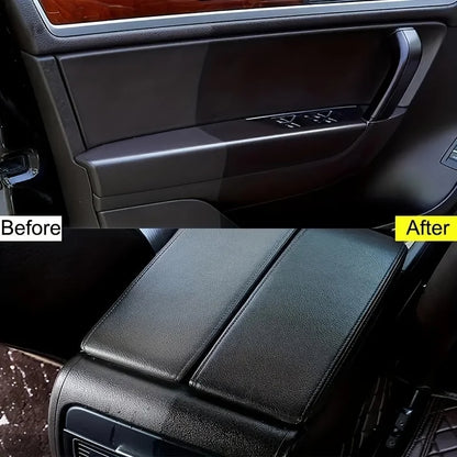 Kit de reparación de neumáticos de coche y agente de recubrimiento de cera de renovación de paneles, plástico de coche, brillo negro, cera de pulido de neumáticos de larga duración