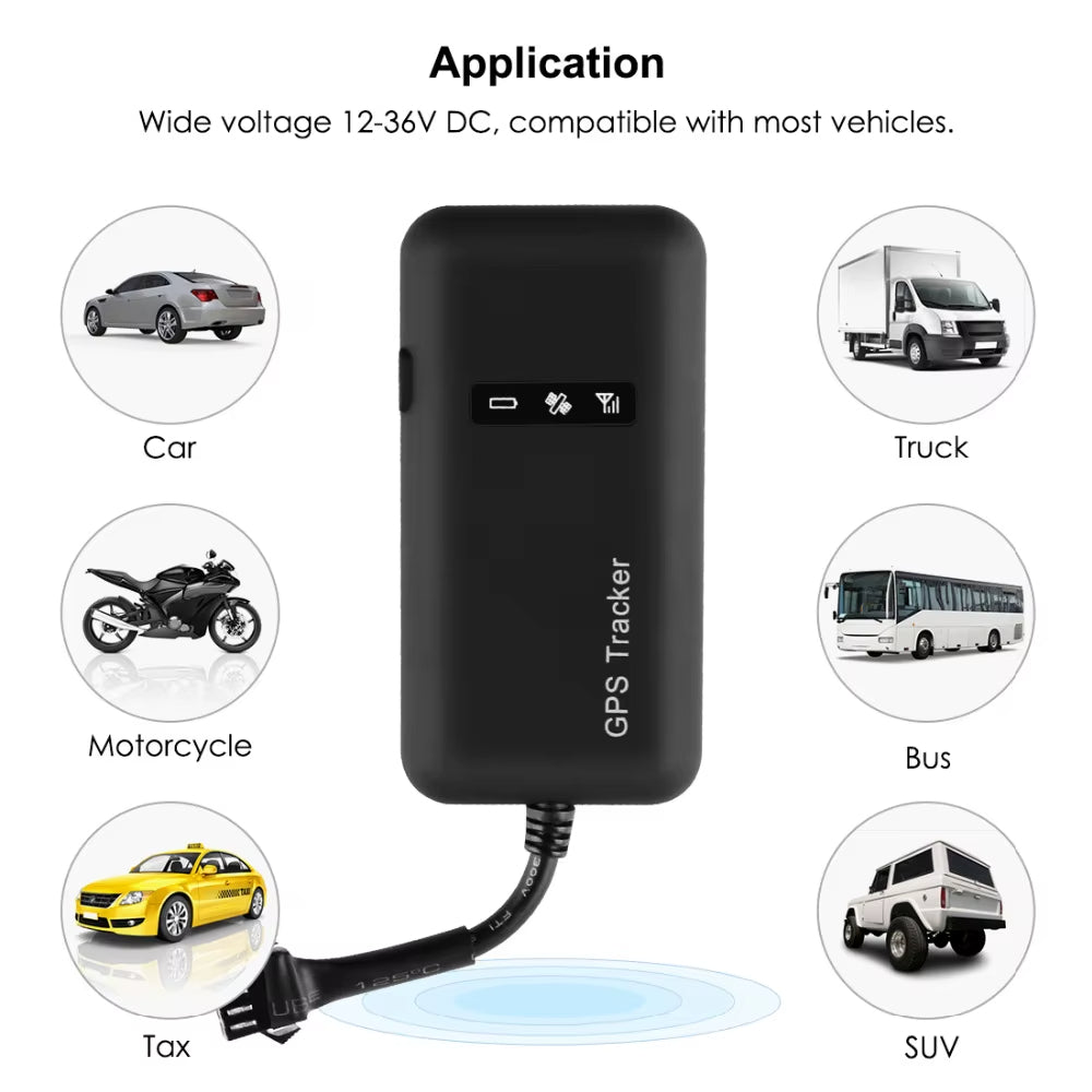 Mini GPS Tracker para coche, localizador GPS con corte de combustible TK110 GT02A