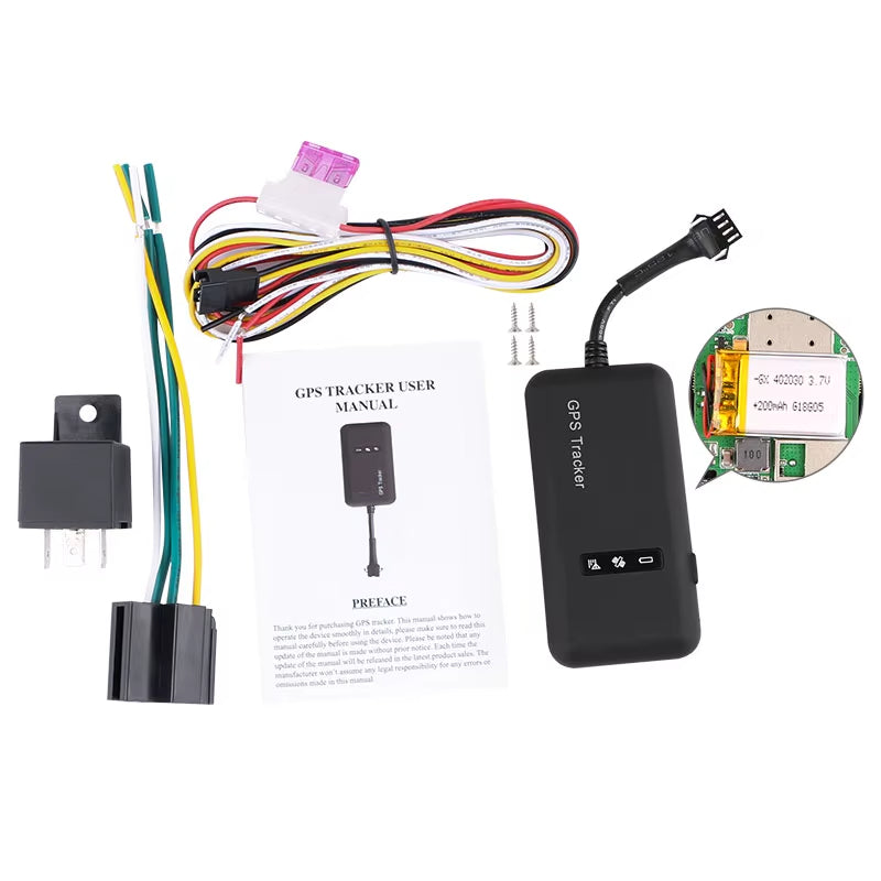 Mini GPS Tracker para coche, localizador GPS con corte de combustible TK110 GT02A