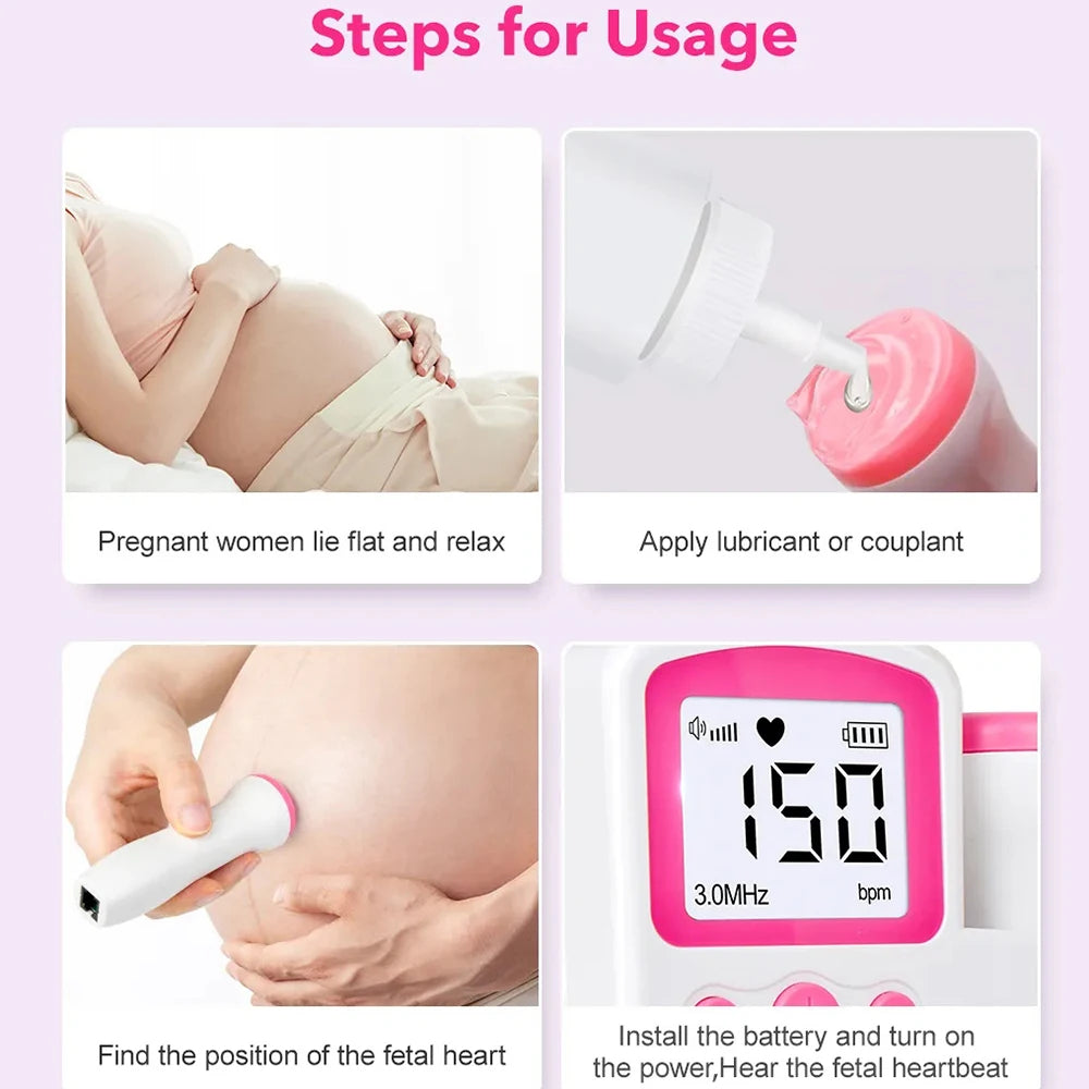 Portable Fetal Doppler - Heartbeat Emitter
