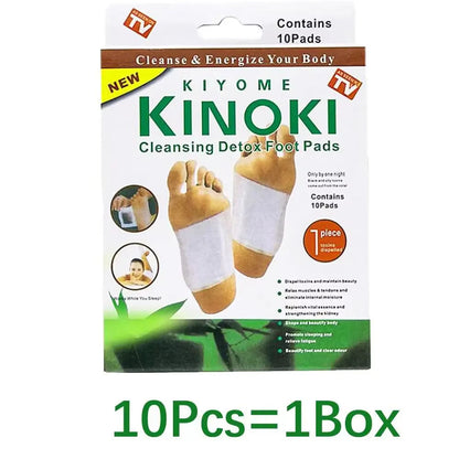 PARCHE KINOKI NATURAL LIMPIEZA TOXINA PAQUETE DE 10 PIEZAS
