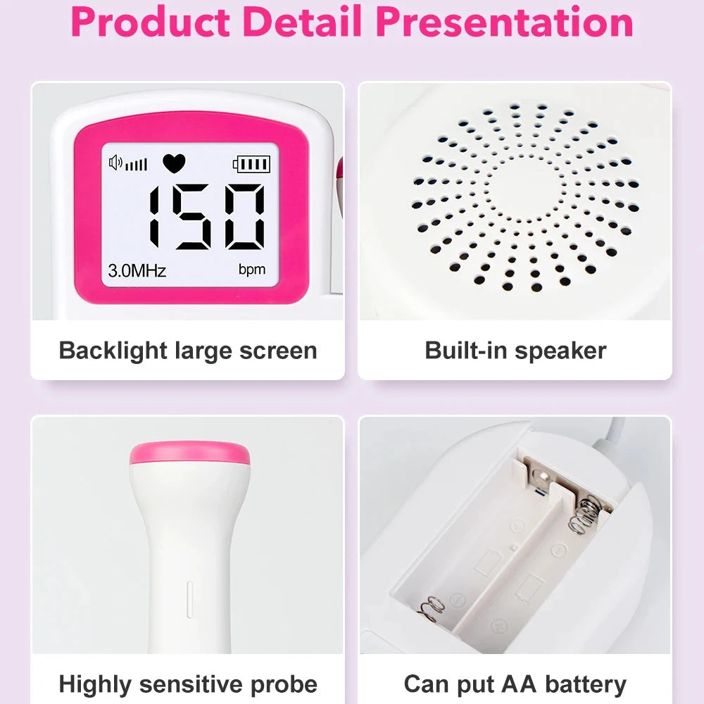 Portable Fetal Doppler - Heartbeat Emitter