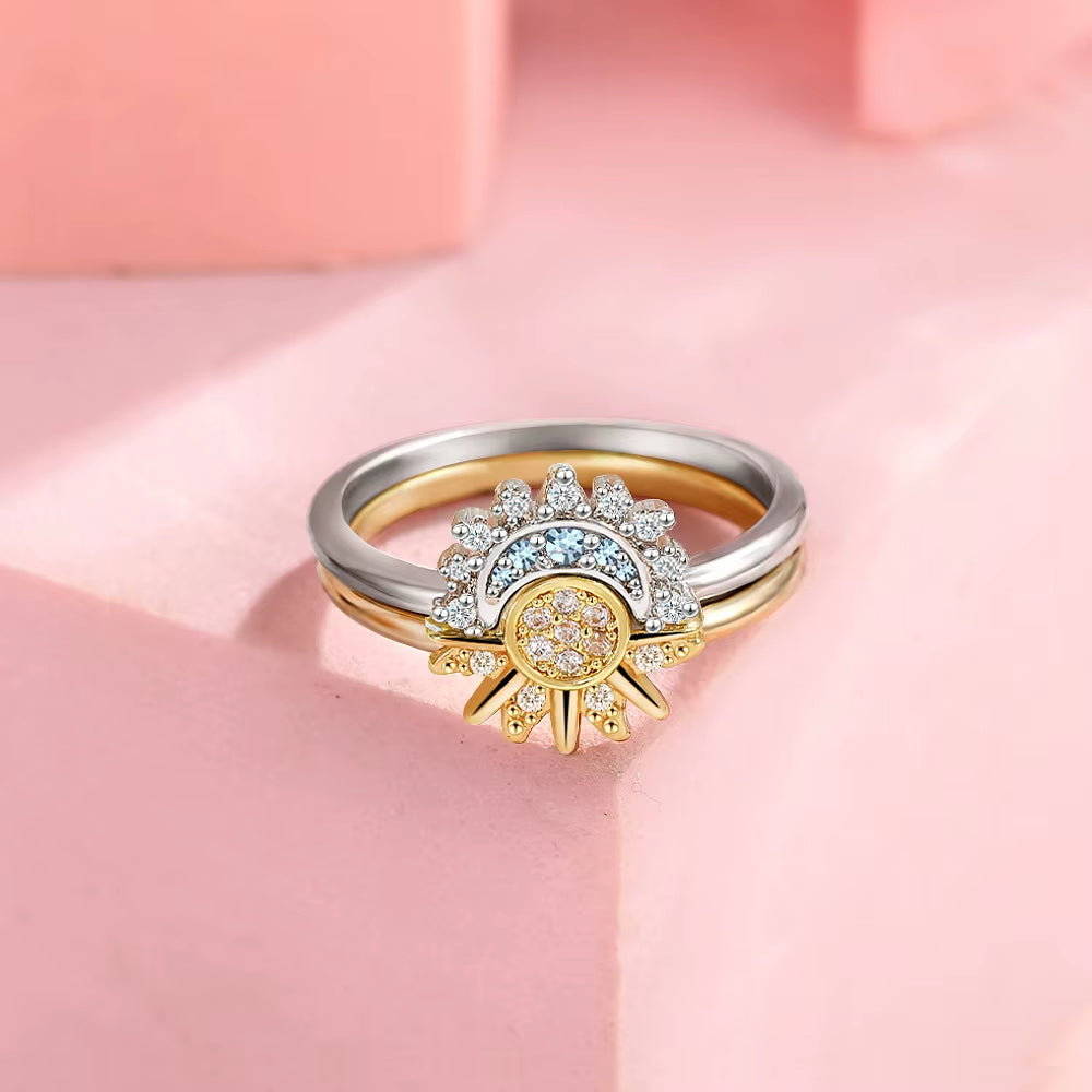 🌙✨ Sun and Moon Ring – Elegance that illuminates