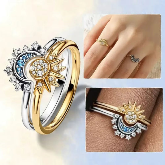 🌙✨ Sun and Moon Ring – Elegance that illuminates