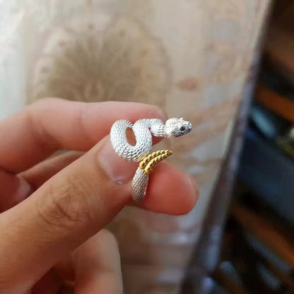 Adjustable Rattlesnake Ring