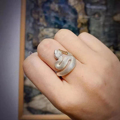 Adjustable Rattlesnake Ring