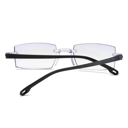 LENTES TRANSPARENTE BIFOCAL DE PLASTICO TR90 2x1
