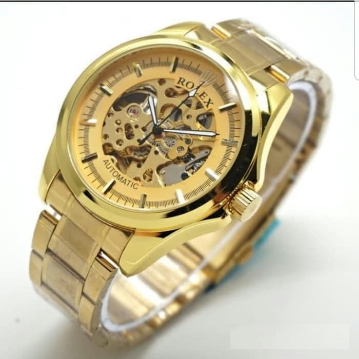 🕰️ ROLEX AUTOMÁTICO SKELTON EDICIÓN DORADA