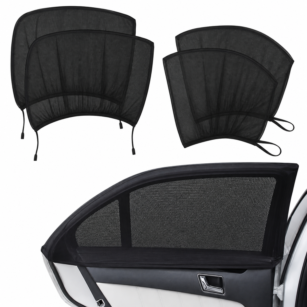CarShades - Set de 2 Tapasoles de Malla para Ventana